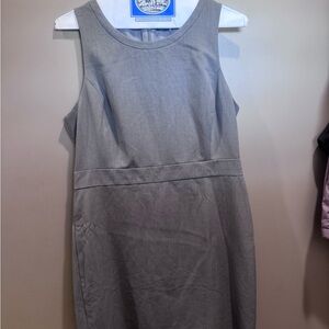 J. Crew Classic Gray Midi Dress